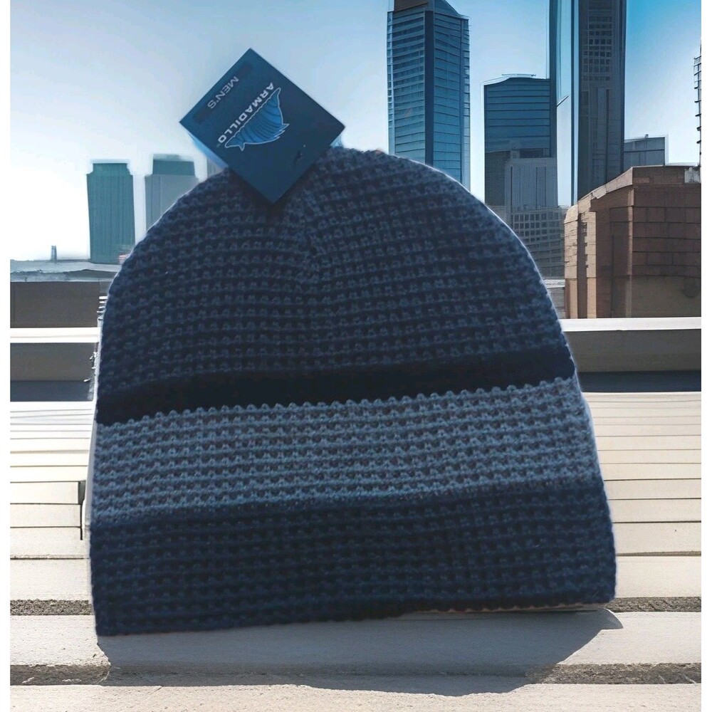 Beanie Cap, Unisex, Two Tone Gray, and Black